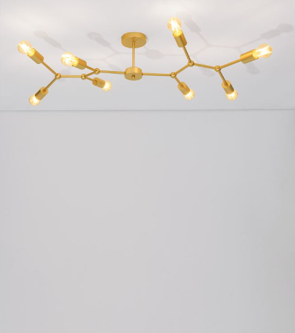 NOVA LUCE CALISTO BRASS METAL LED E27 8X12 WATT 230 VOLT IP20