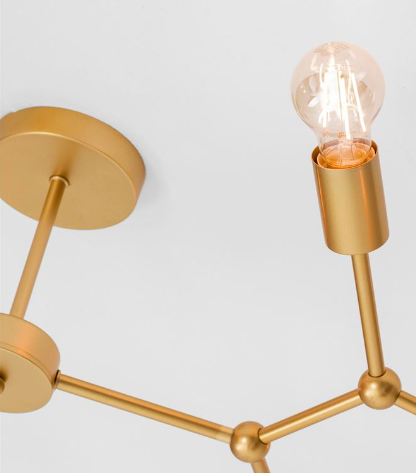 NOVA LUCE CALISTO BRASS METAL LED E27 8X12 WATT 230 VOLT IP20