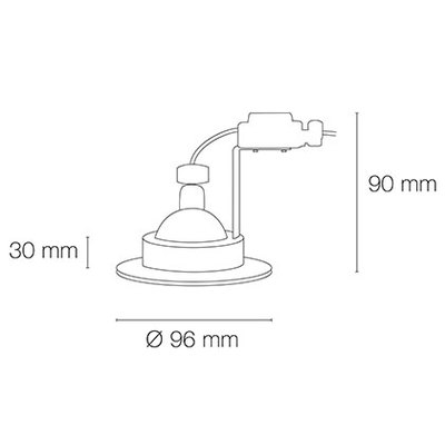 EUROPOLE - SPOT BE BEST - 1/4 DE TOUR IP65 BBC GU10 ROND ORIENTABLE IP65