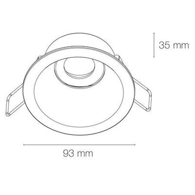 EUROPOLE - SPOT DECO GU10 ROND 1 TÊTE ORIENTABLE IP20